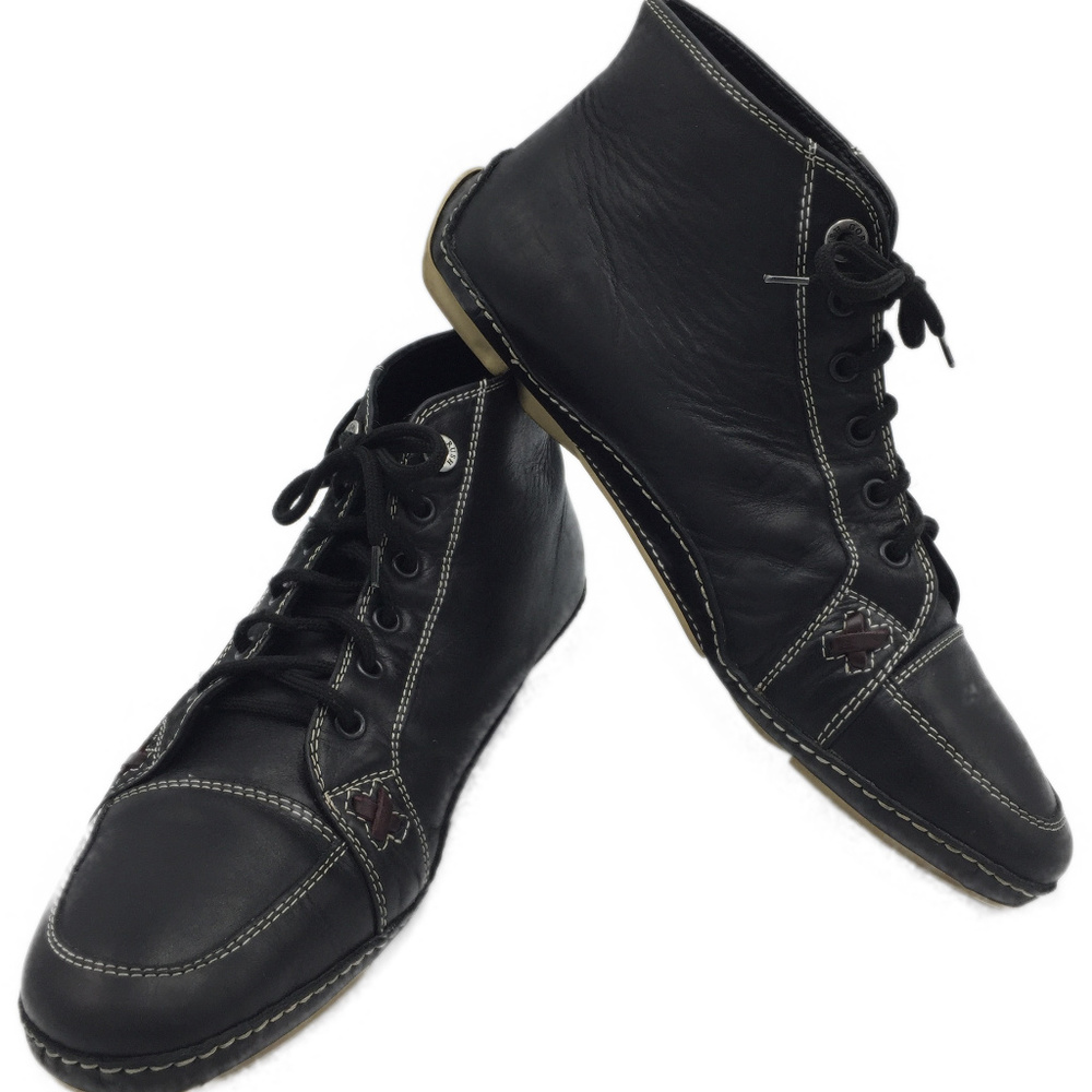 Gordon Rush Men Italian Ankle Boots Black Size 10 - Picture 3 of 8